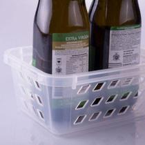 Cestinha Organizadora P Retangular Incolor Plasútil