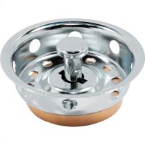 Cestinha Valvula Americana Metais Rei Metal Pesada 3.1/2'' - Kit C/6 Pecas Cestinha Valvula Americana Metais Rei Metal Pesada 3.1/2'' - Kit C/6 Pecas