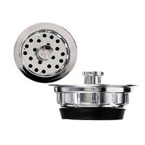 Cestinha Valvula Americana Overtime Pvc Cromado - Kit C/6 Pecas