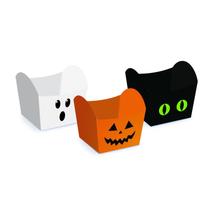 Cestinhas Decorativas Halloween Pequenas 5,5x5,5cm 10 Peças