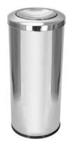 Cestinho De Lixo Em Aço Inox Com Tampa Meia Esfera Inox 50L Cestinho De Lixo Em Aço Inox Com Tampa Meia Esfera Inox 50L