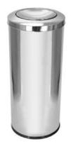 Cestinho De Lixo Em Aço Inox Com Tampa Meia Esfera Inox 50L Cestinho De Lixo Em Aço Inox Com Tampa Meia Esfera Inox 50L