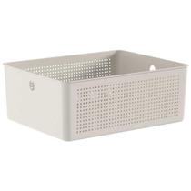 Cesto 12L Organizador Ou Flow Bege 13cm X 27cm X 34cm Cesto 12L Organizador Ou Flow Bege 13cm X 27cm X 34cm