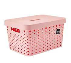 Cesto 17L Com Tampa Rosé Cesto 17L Com Tampa Rosé