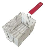 Cesto 24 X 17 X 15 Aramado Com Cabo Protetor Vermelho Ou Preto Cesto 24 X 17 X 15 Aramado Com Cabo Protetor Vermelho Ou Preto