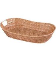 Cesto 46cm Por 28cm Oval Claro Fibra Sintética Multiuso