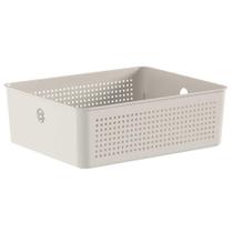 Cesto 5,4L Organizador Ou Flow Bege 9Cm X 22Cm X 27Cm