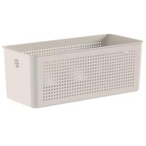 Cesto 6,6L Organizador OU Flow Bege 13cm x 15cm x 34cm