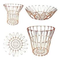 Cesto Aramado Dobrável Rose 15cm - Art House Cesto Aramado Dobrável Rose 15cm - Art House