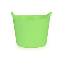 Cesto Balde Multiuso Flexível Com Alça 15 L Empilhável Verde