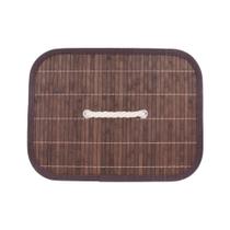 Cesto Bambu Marrom Retangular 40Cmx30Cmx60Cm Mek Jolitex