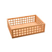 Cesto Bambu Vazado 38Cm - Oikos