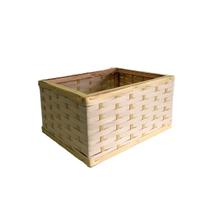 Cesto Baú Vime Fibra Sintético Caixa Organizadora Sem tampa N3