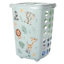 Cesto Bichinhos 38 Litros Organizador Multiuso Roupas Brinquedos Quarto Criança Bebê