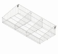 Cesto branco para gond new premium 0.90 x 0.37 c/ 2 divisorias