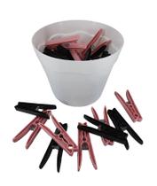 Cesto Branco Pregadores De Roupas Plástico Preto Com Rosa Cesto Branco Pregadores De Roupas Plástico Preto Com Rosa