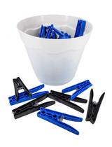 Cesto Branco Pregadores De Roupas Plástico Preto Com ul