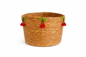 Cesto C/Alça Fibra Natural Cereja - Tam G - Tuut Cesto C/Alça Fibra Natural Cereja - Tam G - Tuut