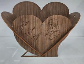 Cesto cachepô coração mães pintado 37x16x25 Cesto cachepô coração mães pintado 37x16x25