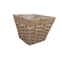Cesto/cachepot aramado quadrado Cesto/cachepot aramado quadrado