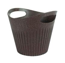 Cesto Cachepot Evo Plástico E Madeira Sustentável