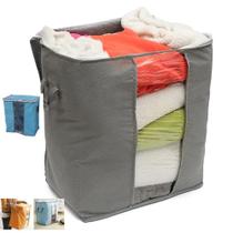 Cesto caixa dobravel organizadora guarda roupa 50cm organizador cobertor toalha armario closet