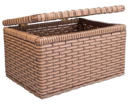 Cesto Caixa Organizadora Bau Fibra Sintética 33X27X20