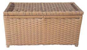 Cesto Caixa Organizadora Baú Fibra Sintética Cappuccino 60Cm