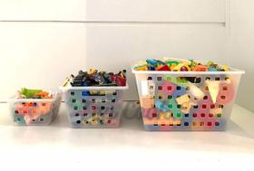 Cesto Caixa Organizadora/Cozinha/Armário/Despensa Kit C/3pçs