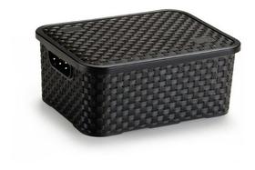 Cesto Caixa Organizadora Rattan Pp Com Tampa Cesto Caixa Organizadora Rattan Pp Com Tampa