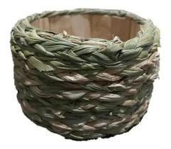 Cesto Caixa Palha Sisal Decoração Cachepô Plantas Flores