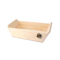 Cesto Caixote Abelha Café Da Manhã Presente Organizadora Grande Madeira Pinus