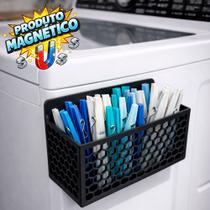 Cesto Cestinha Para Prendedor De Roupa Fixação Magnética Com Imã
