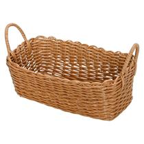 Cesto com Alça Claro Rattan 33x17 cm - Mimo Style - YK11605 Cesto com Alça Claro Rattan 33x17 cm - Mimo Style - YK11605