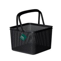 Cesto com Alça Quadrado - 27x27x20 Paramount Preto