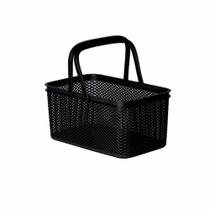 Cesto Com Alça Retangular Preto 30X18X15cm Linea - PARAMOUNT