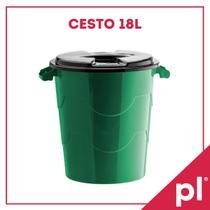 Cesto Com Tampa de 30L Com Alça