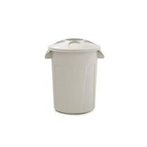 Cesto de 100l c/ tampa branco larplasticos