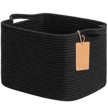 Cesto de almacenamiento Goodpick 33x25x23 cm de algodón con asas
