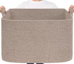 Cesto de almacenamiento Goodpick 63x41x41 cm cuerda de algodón marrón