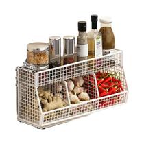 Cesto De Armazenamento De Parede Para Cozinha, Cesto De Arame Durável Para Vegetais E Frutas,