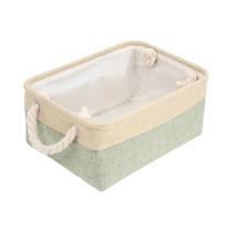 Cesto De Armazenamento Dobrável De Linho Para Roupas Íntimas Meias Brinquedos De Bebê Suprimentos