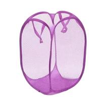 Cesto De Armazenamento Dobrável Em Malha Para Roupas Sujas Organizador De Brinquedos Balde Doméstico