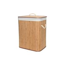 Cesto de Bambu com Tampa Claro 41x50 cm - Mimo Style - BM19232