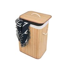 Cesto De Bambu Para Roupas Sujas Forrado Com Tampa Banheiro Cesto De Bambu Para Roupas Sujas Forrado Com Tampa Banheiro