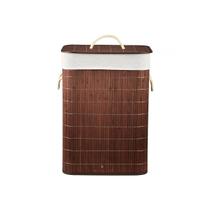 Cesto De Bambu Para Roupas Sujas Forrado Com Tampa Banheiro