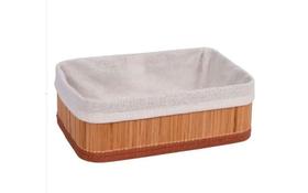 Cesto de Bambu Retangular Natural 33x23x12cm - MEK