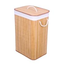 Cesto de Bambu Retangular Natural 40x30x60cm - Mek