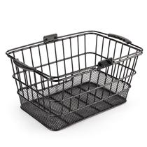 Cesto de bicicleta dianteiro CXWXC destacável para serviços pesados 30x19x18 cm
