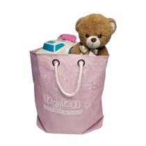 Cesto de Brinquedos Organizador Infantil Toys Bag Rosa Claro - CASA CHA